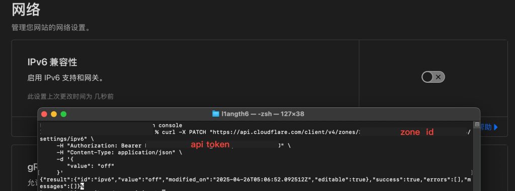 图片[2]-使用api关闭cloudflare的IPv6兼容并禁止ipv6访问-THsInk