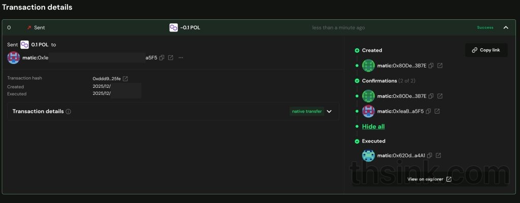 图片[8]-记录一次使用app.safe.global创建EVM链多签钱包并简单使用-THsInk