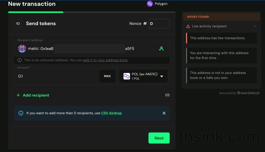 图片[4]-记录一次使用app.safe.global创建EVM链多签钱包并简单使用-THsInk